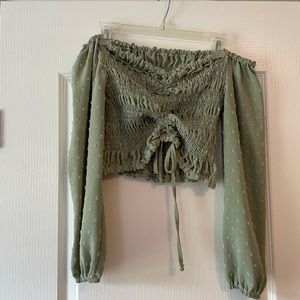 Off the shoulder Crop Top